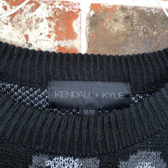 Kendall + Kylie Metallic Animal Print Sweater M - Picture 7 of 9